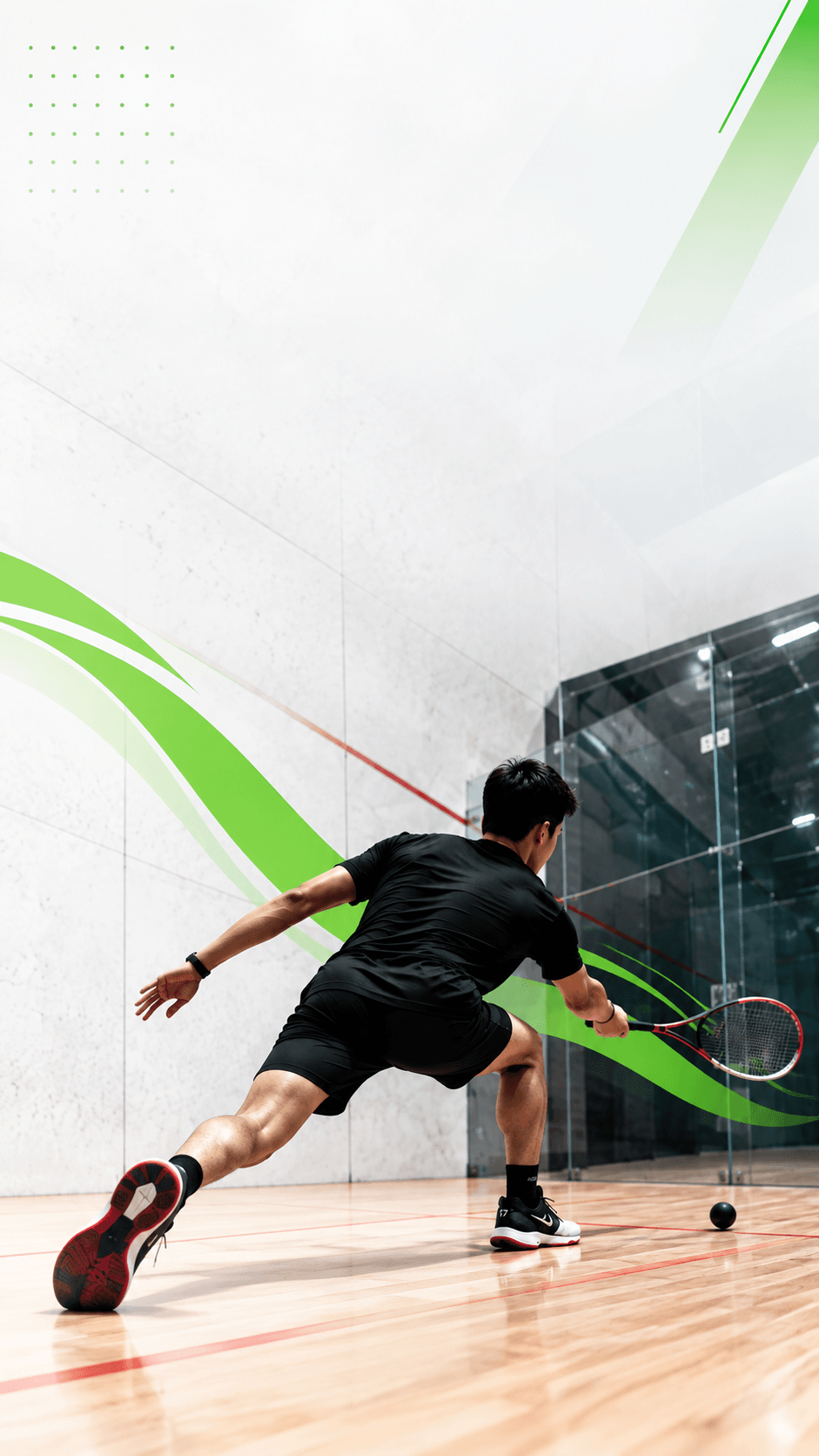 GGems Squash Court Athlete Mobile View